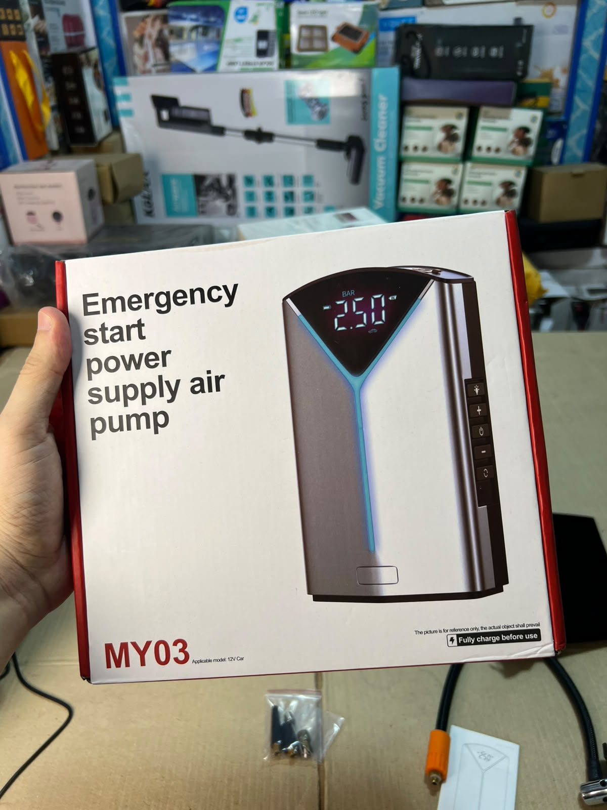 Portable Air Compressor – Emergency Car Tire Inflator with Digital Display MY03