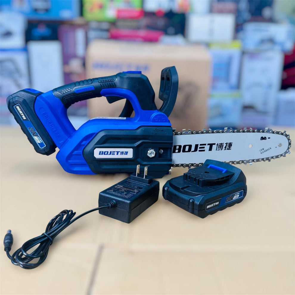 LOT imported BOJET BJ 4372 12 inches chainsaw 2 batteries