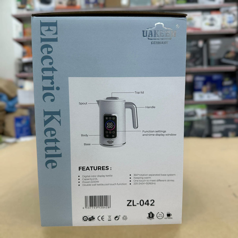 Uakeen 2L Digital Keep Warm Electric Kettle ZL-042