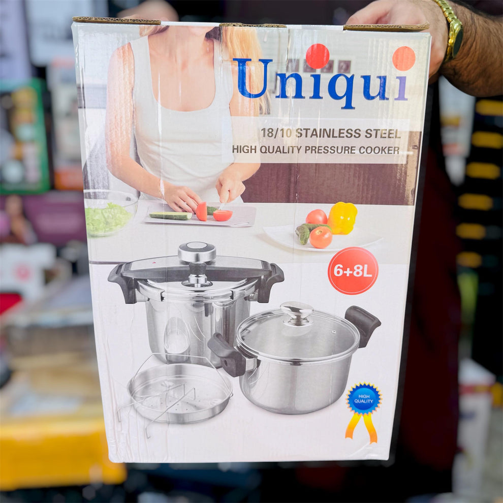 Uniqui Stainless Steel 6-8L Pressure Cooker