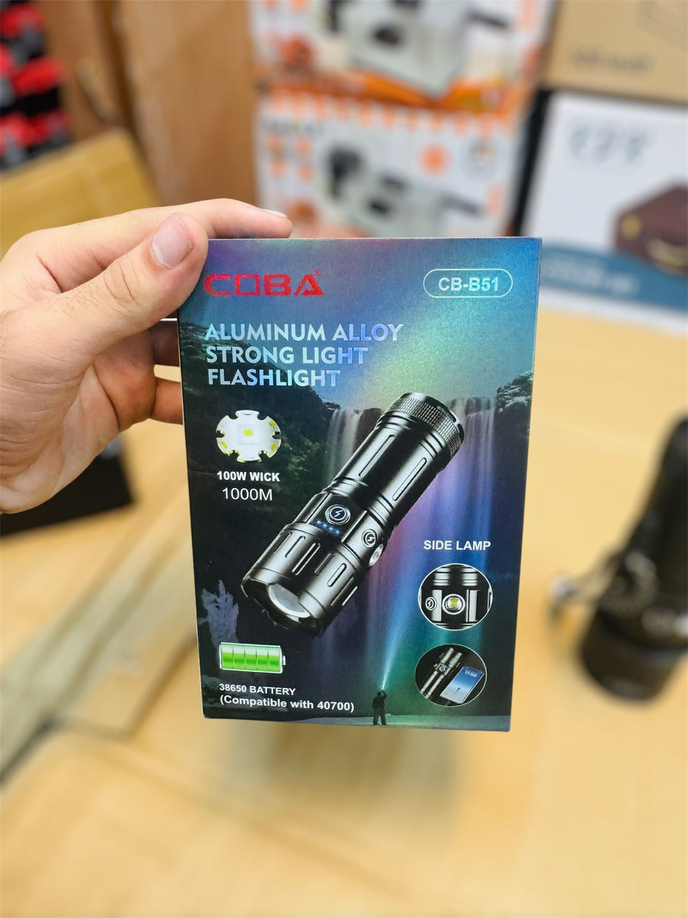 cuba B51 1000m range torch & flash light