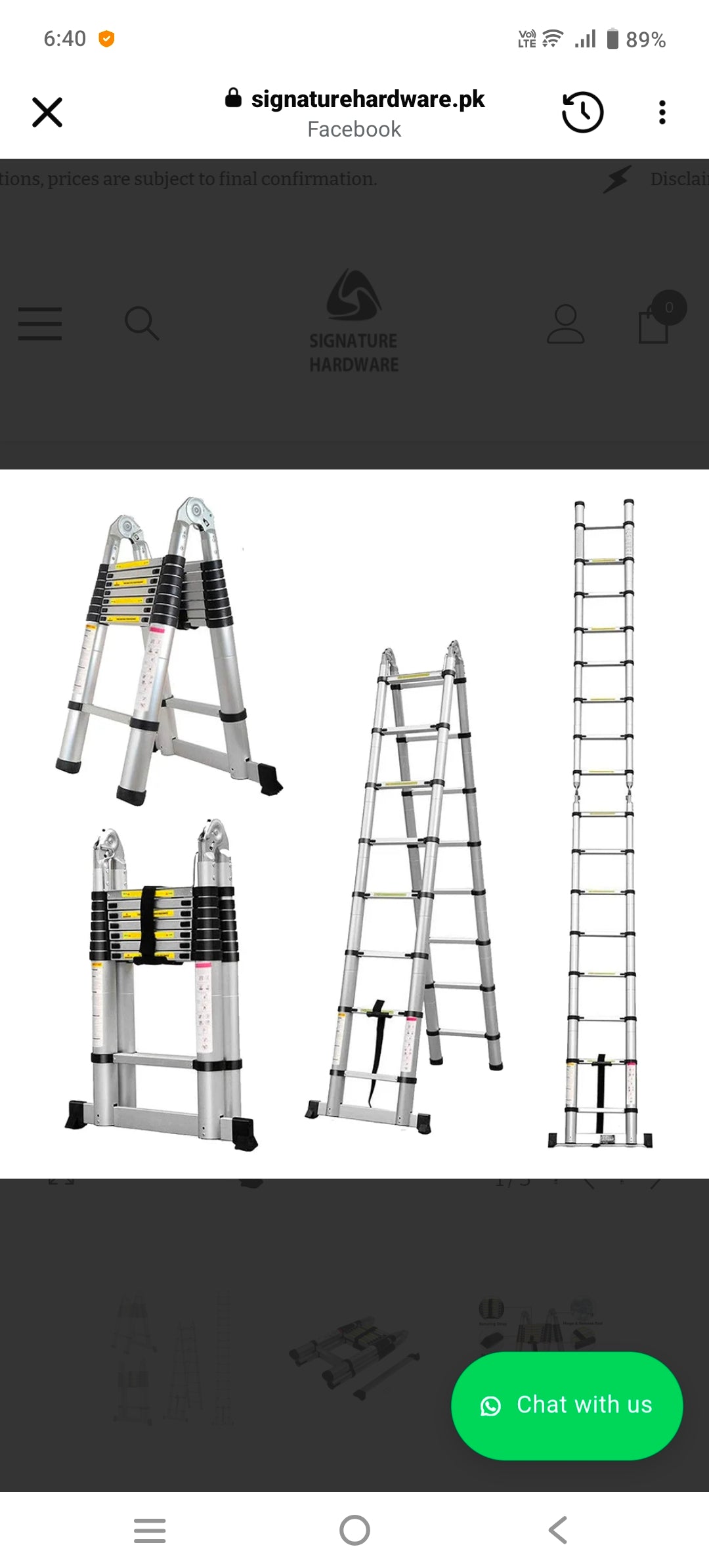 Single Aluminum Side Telescopic Foldable Ladder