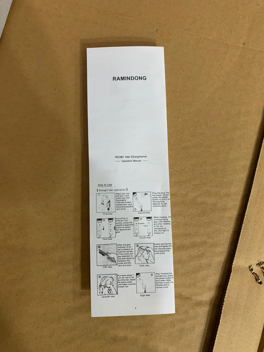 Remingdong electric hair brush straightener — Dubai Imports